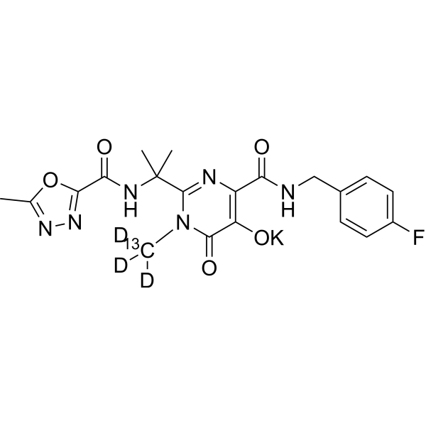 Raltegravir-13C,d3 potassium